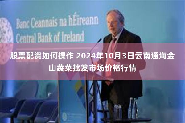 股票配资如何操作 2024年10月3日云南通海金山蔬菜批发市场价格行情