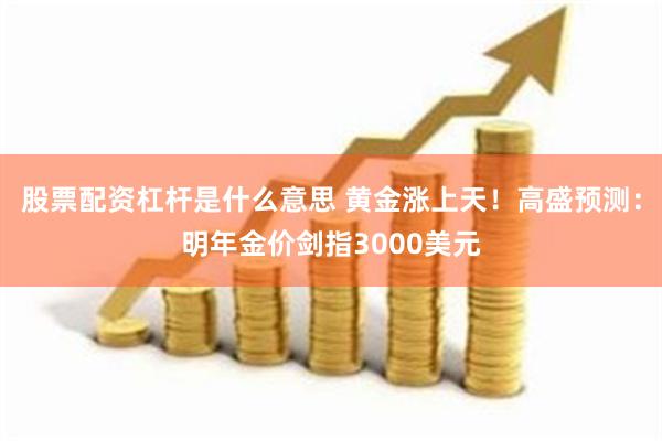 股票配资杠杆是什么意思 黄金涨上天！高盛预测：明年金价剑指3000美元