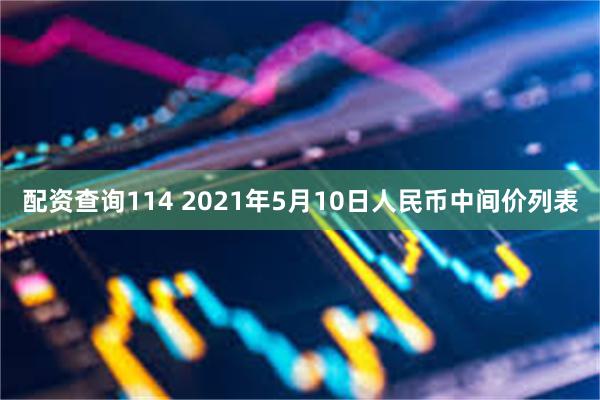 配资查询114 2021年5月10日人民币中间价列表